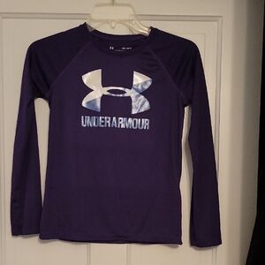 Under Armour Kids Long Sleeve Shirt in Deep Purple
